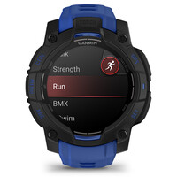 Garmin pulsómetros con gps Instinct 3  45 mm AMOLED SuperNova Negro correa azul 03