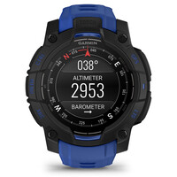 Garmin pulsómetros con gps Instinct 3  45 mm AMOLED SuperNova Negro correa azul 05