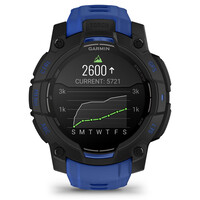Garmin pulsómetros con gps Instinct 3  45 mm AMOLED SuperNova Negro correa azul 06