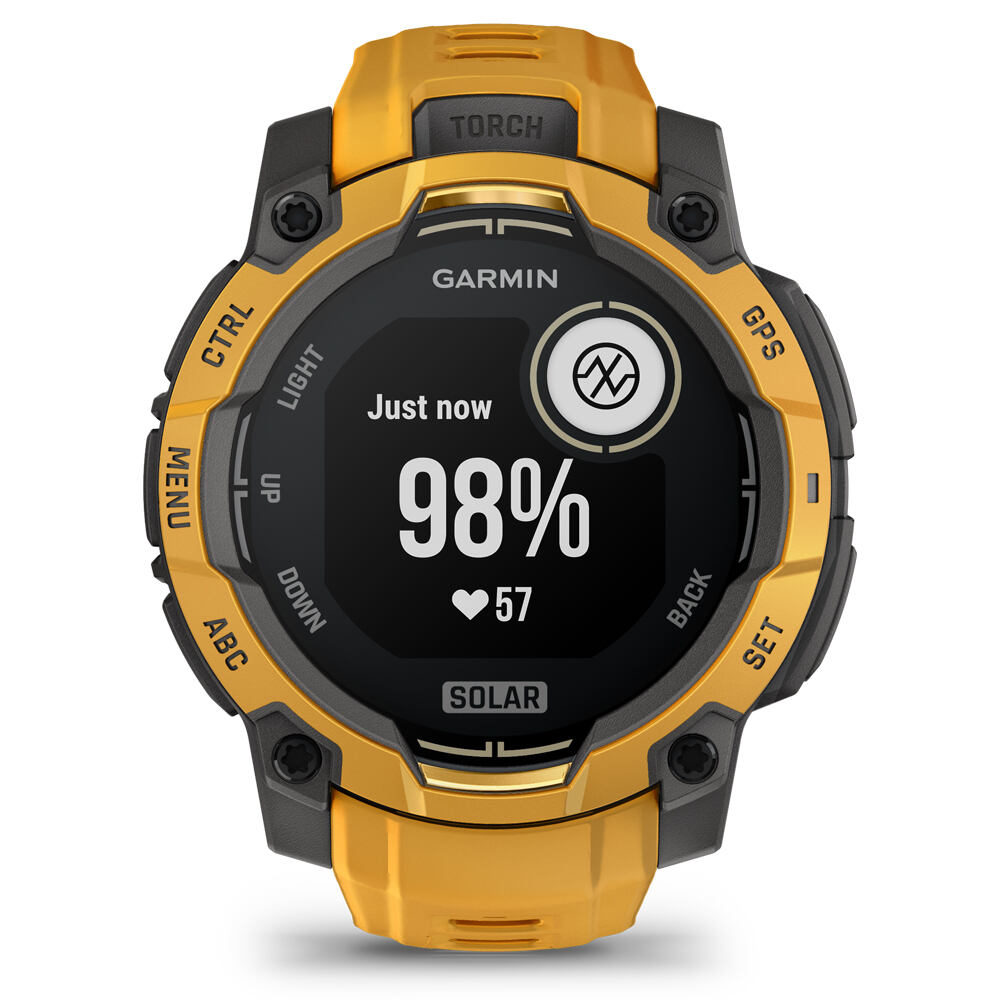 Garmin pulsómetros con gps Instinct 3 45 mm, Solar Naranja con cor 07