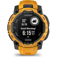 Garmin pulsómetros con gps Instinct 3 45 mm, Solar Naranja con cor 13