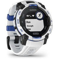 Garmin pulsómetros con gps Instinct 3  45 mm, Solar, Supernova Blanco correa blanca 02