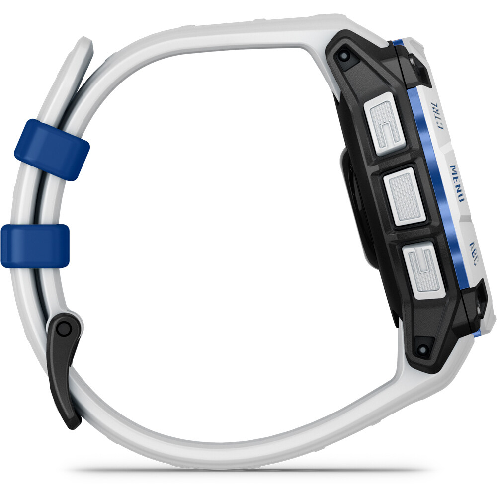 Garmin pulsómetros con gps Instinct 3  45 mm, Solar, Supernova Blanco correa blanca 13