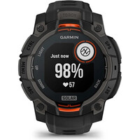 Garmin pulsómetros con gps Instinct 3, 45mm, Solar, Black Bezel wit 07