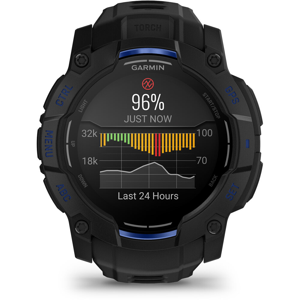Garmin pulsómetros con gps Instinct 3  50 mm AMOLED Supernova negr 07