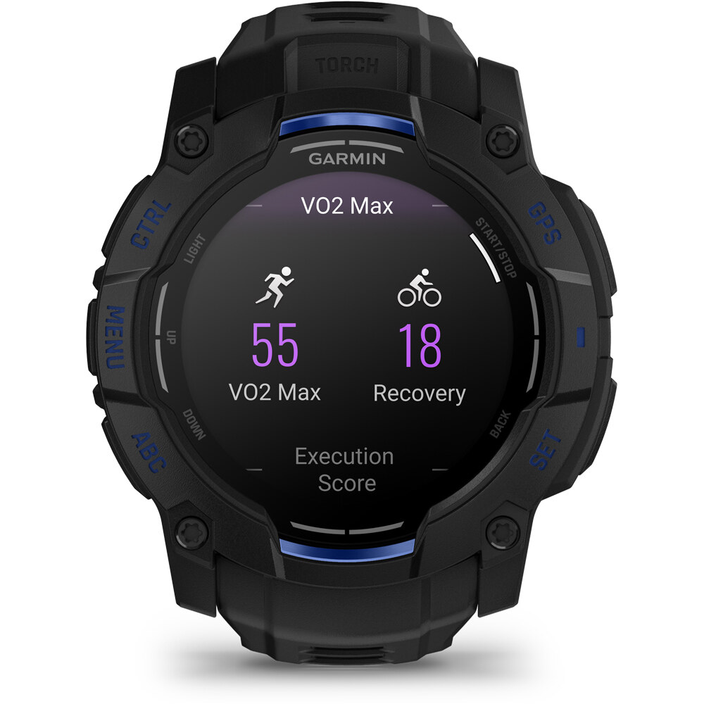 Garmin pulsómetros con gps Instinct 3  50 mm AMOLED Supernova negro 08