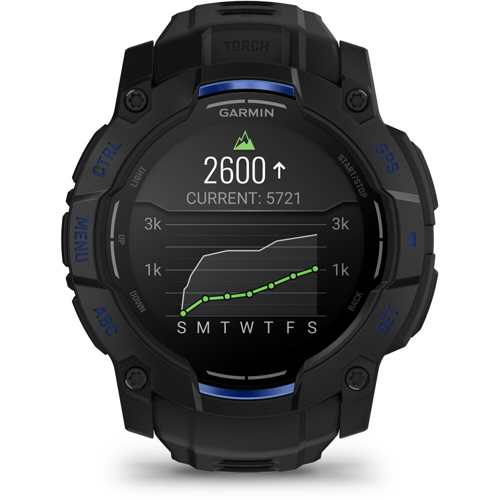 Garmin pulsómetros con gps Instinct 3  50 mm AMOLED Supernova negro 09