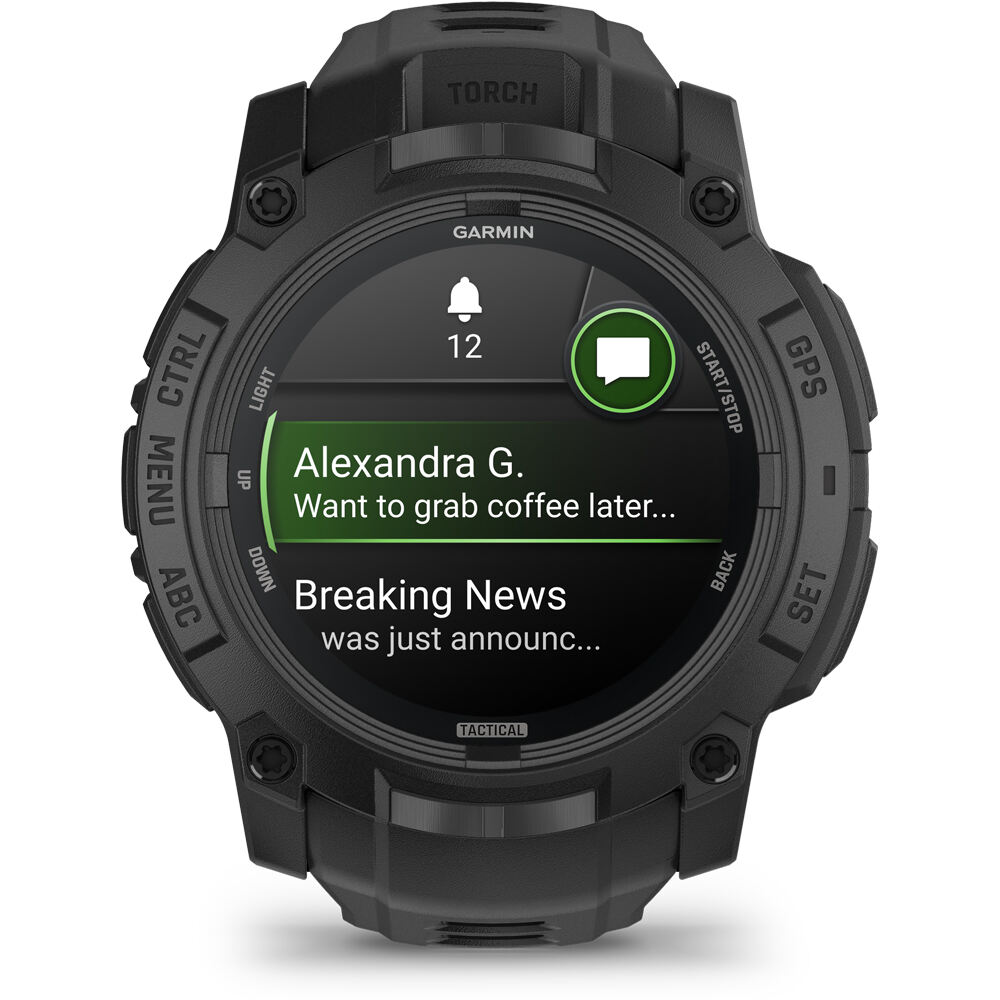 Garmin pulsómetros con gps Instinct 3  50 mm, AMOLED, Tactical Edi 02