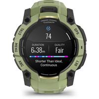 Garmin pulsómetros con gps Instinct 3 50 mm, AMOLED Verde con correa de silicona verde 05