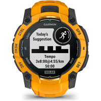 Garmin pulsómetros con gps Instinct 3 50 mm, Solar Naranja con cor 07