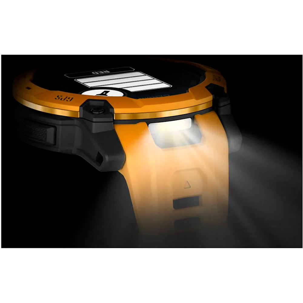 Garmin pulsómetros con gps Instinct 3 50 mm, Solar Naranja con cor 11
