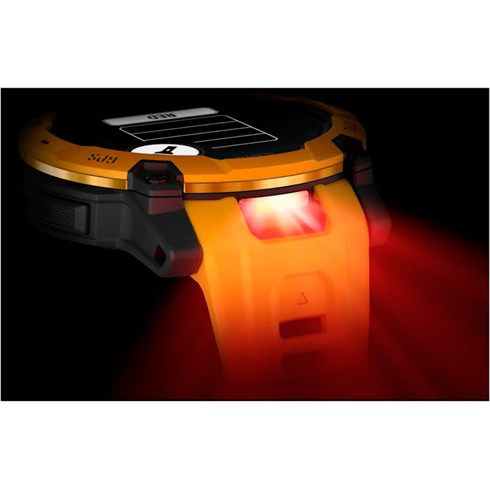 Garmin pulsómetros con gps Instinct 3 50 mm, Solar Naranja con correa de silicona nara 12