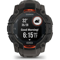 Garmin pulsómetros con gps Instinct 3, 50mm, Solar, Black Bezel wit 10