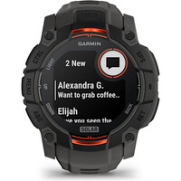 Garmin pulsómetros con gps Instinct 3, 50mm, Solar, Black Bezel wit 13