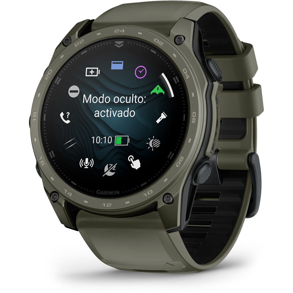 Garmin pulsómetros con gps tactix 8 Verde Cerakote  51 mm, AMOLED, 03