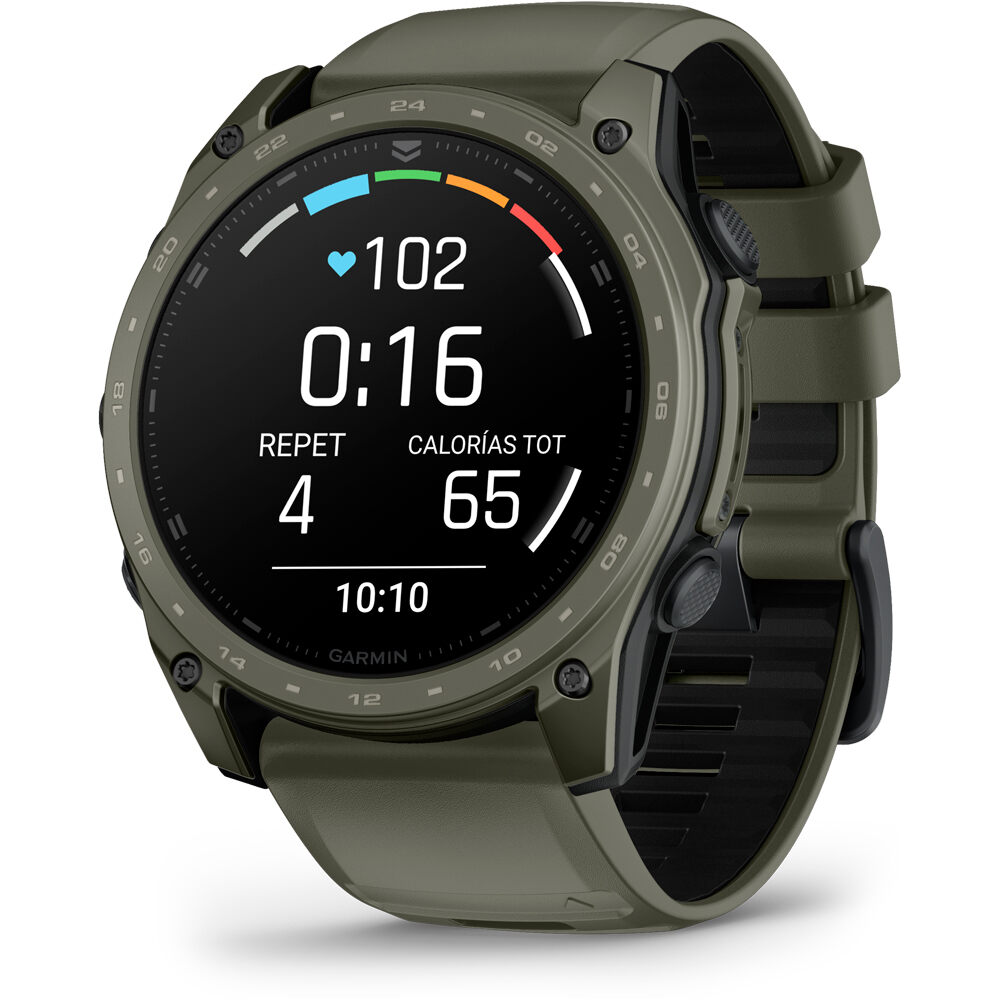 Garmin pulsómetros con gps tactix 8 Verde Cerakote  51 mm, AMOLED, 05