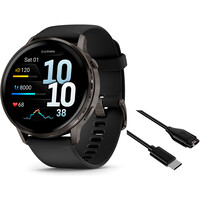 Garmin smartwatch Venu 4 - 45mm Negro vista frontal