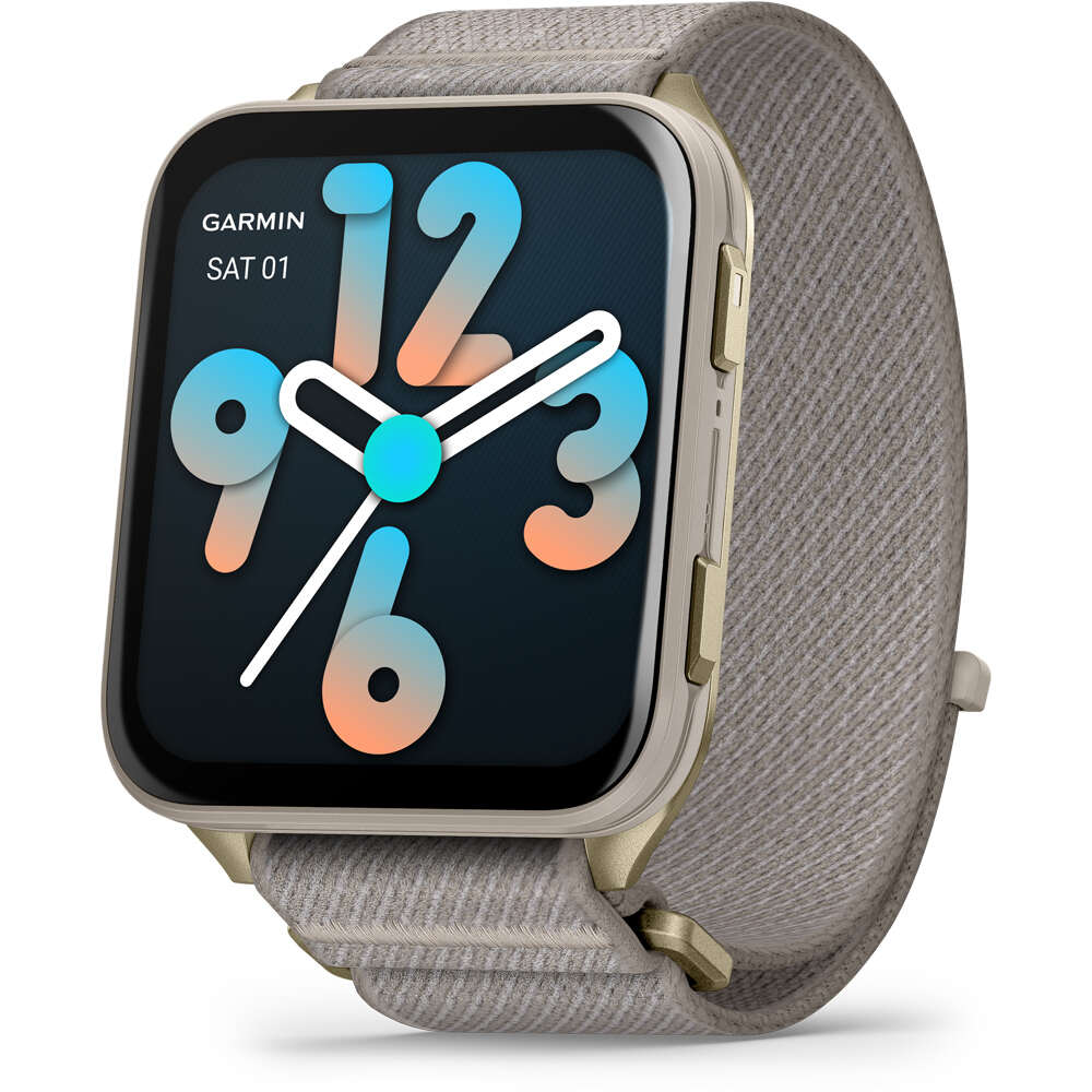Garmin smartwatch Venu X1 dorado con correa de nailon Comf 02