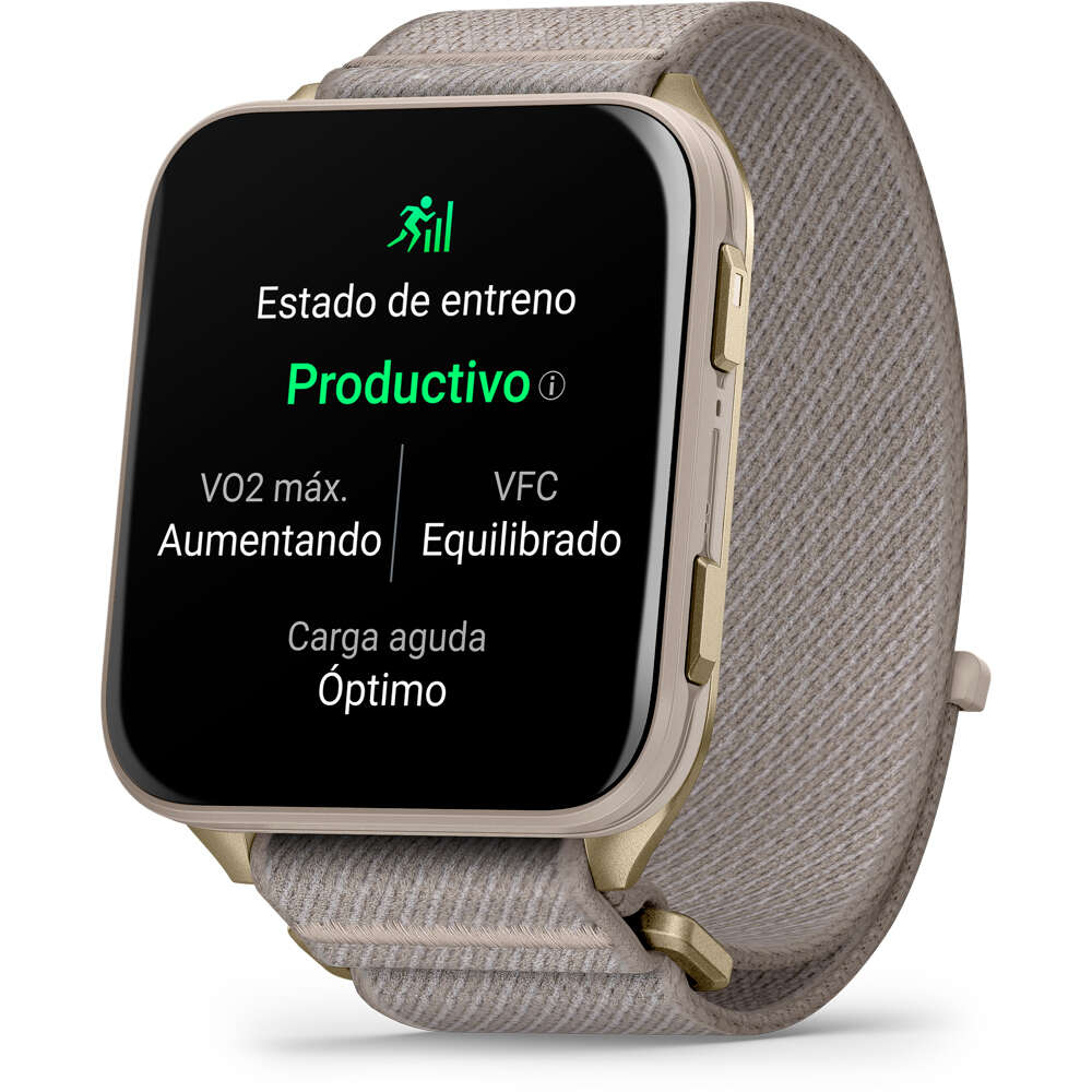 Garmin smartwatch Venu X1 dorado con correa de nailon Comf 07