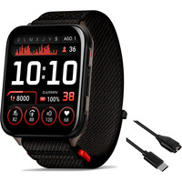 Garmin smartwatch Venu X1 Negro correa ComfortFit negra vista frontal