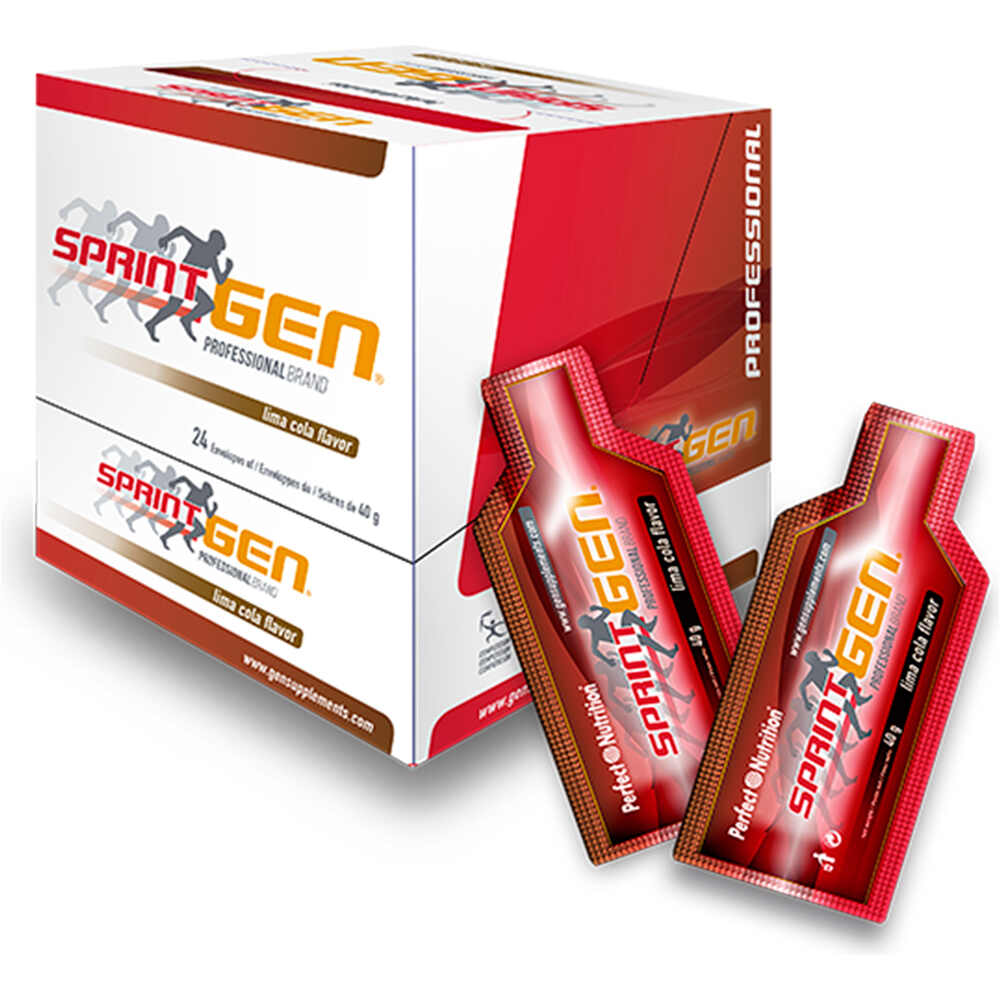 Gen Profesional energía instantánea CAJA SPRINT GEN GEL 40 ML COLA 24UDS vista frontal