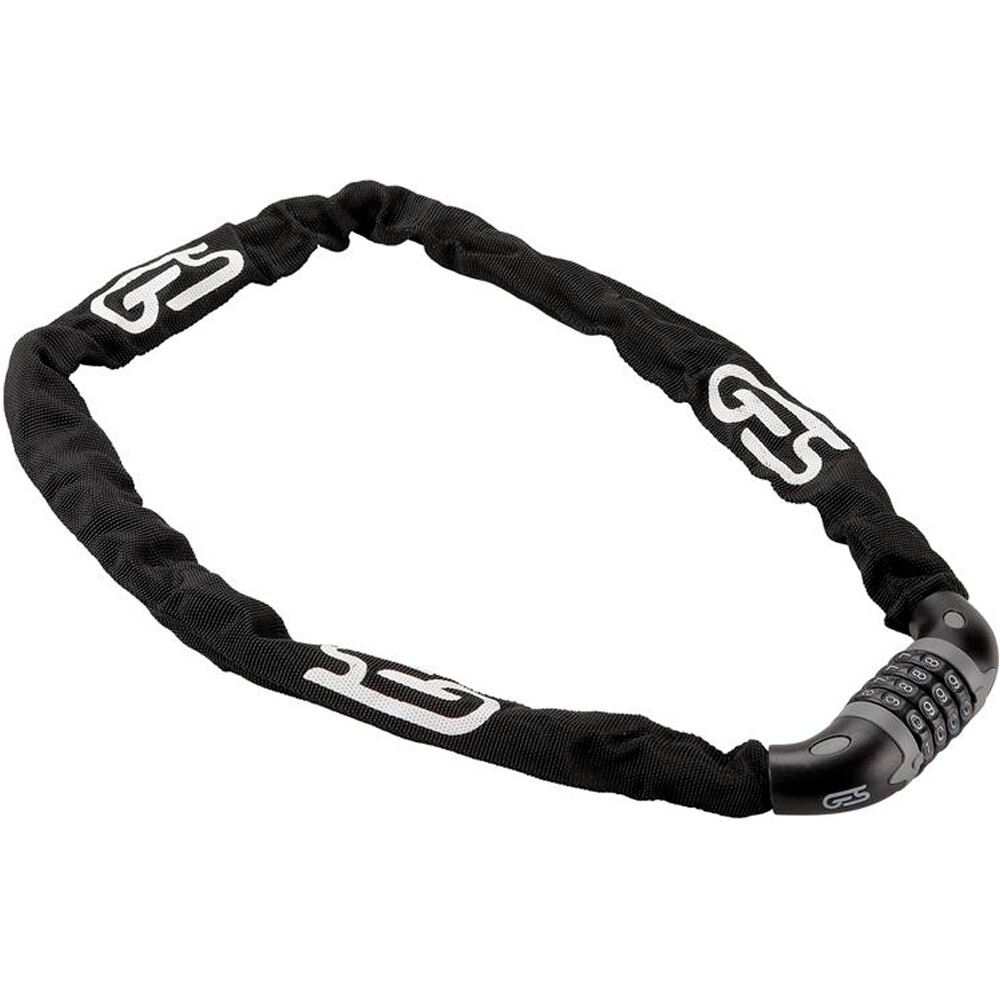Ges candado bicicleta CADENA C/COMBINACION 6X6X1000 MM NEGR vista frontal