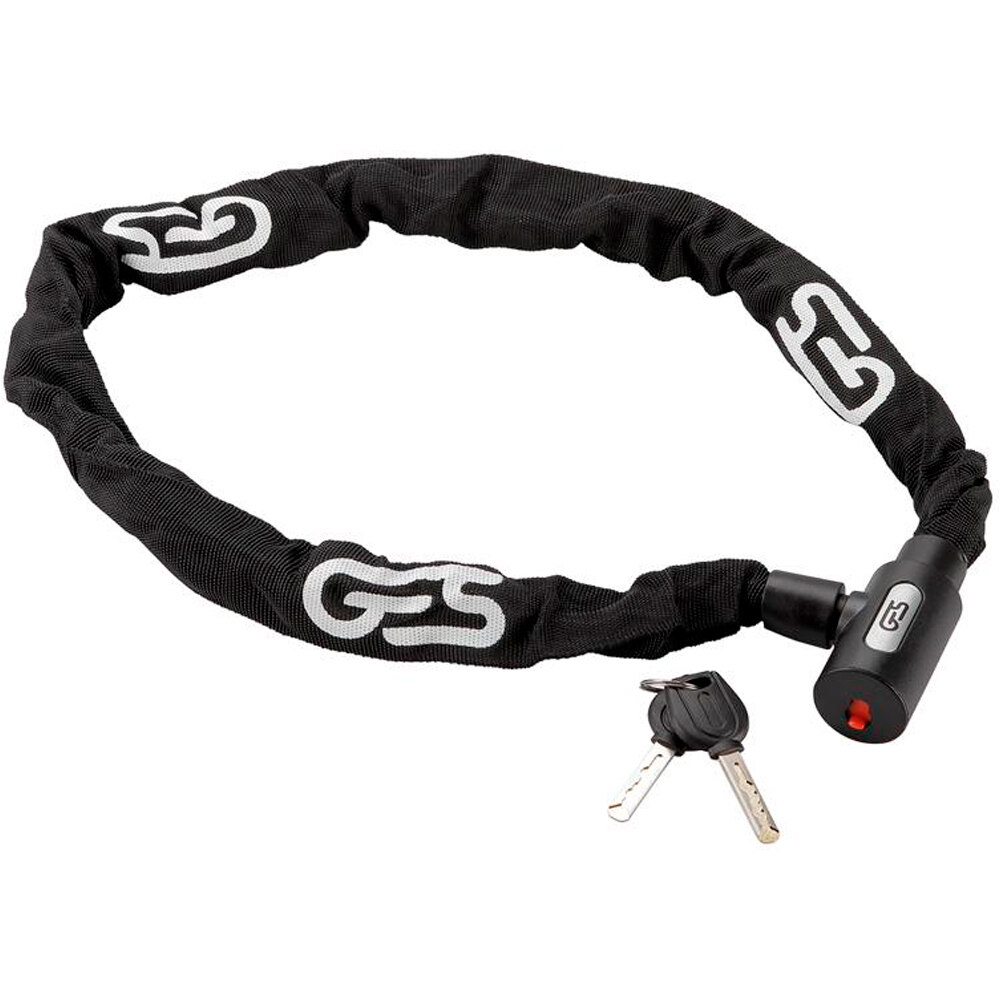 Ges candado bicicleta CANDADO CADENA 6X6X1000 MM. NEGRO vista frontal
