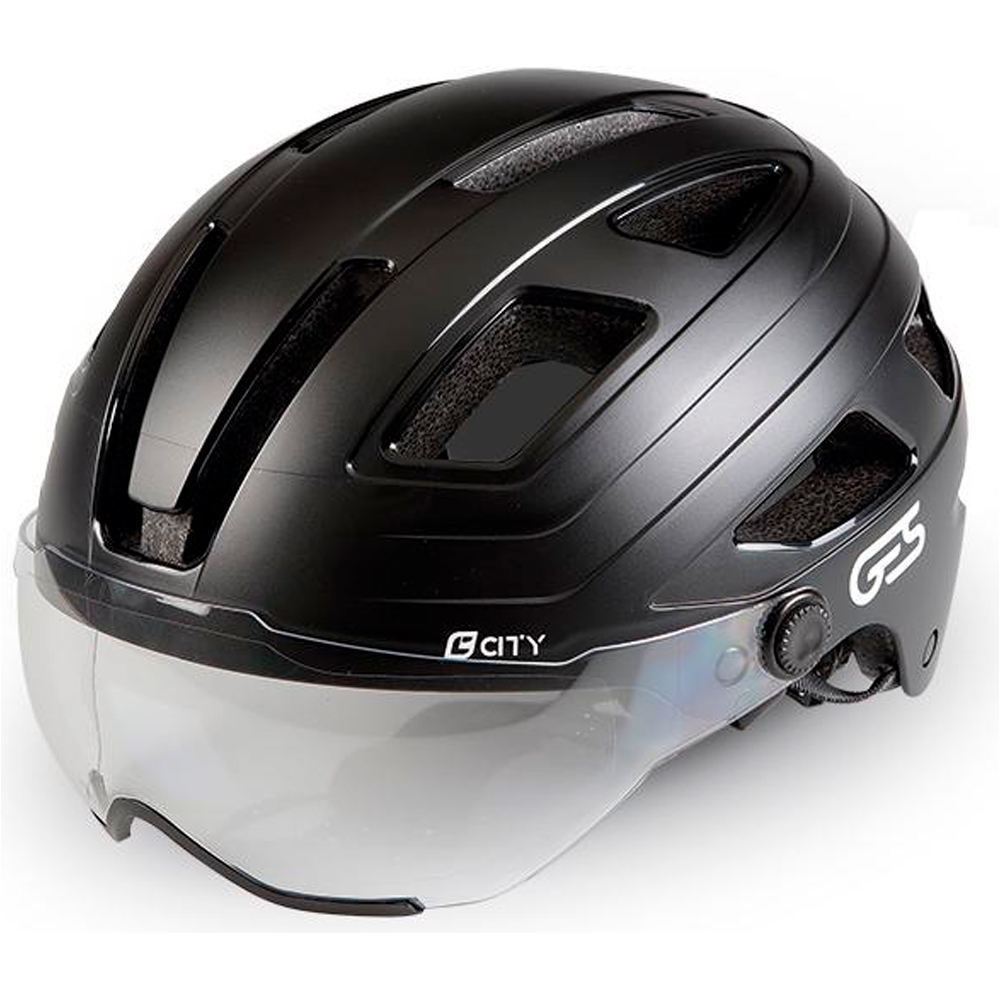 Ges casco bicicleta CASCO CITY CON PANTALLA vista frontal