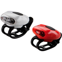 Ges equipos eléctricos bicicleta JUEGO LUZ DELANTERA+TRASERA vista frontal