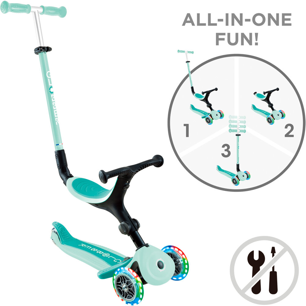 Globber patinete Go Up Active luces Menta 07