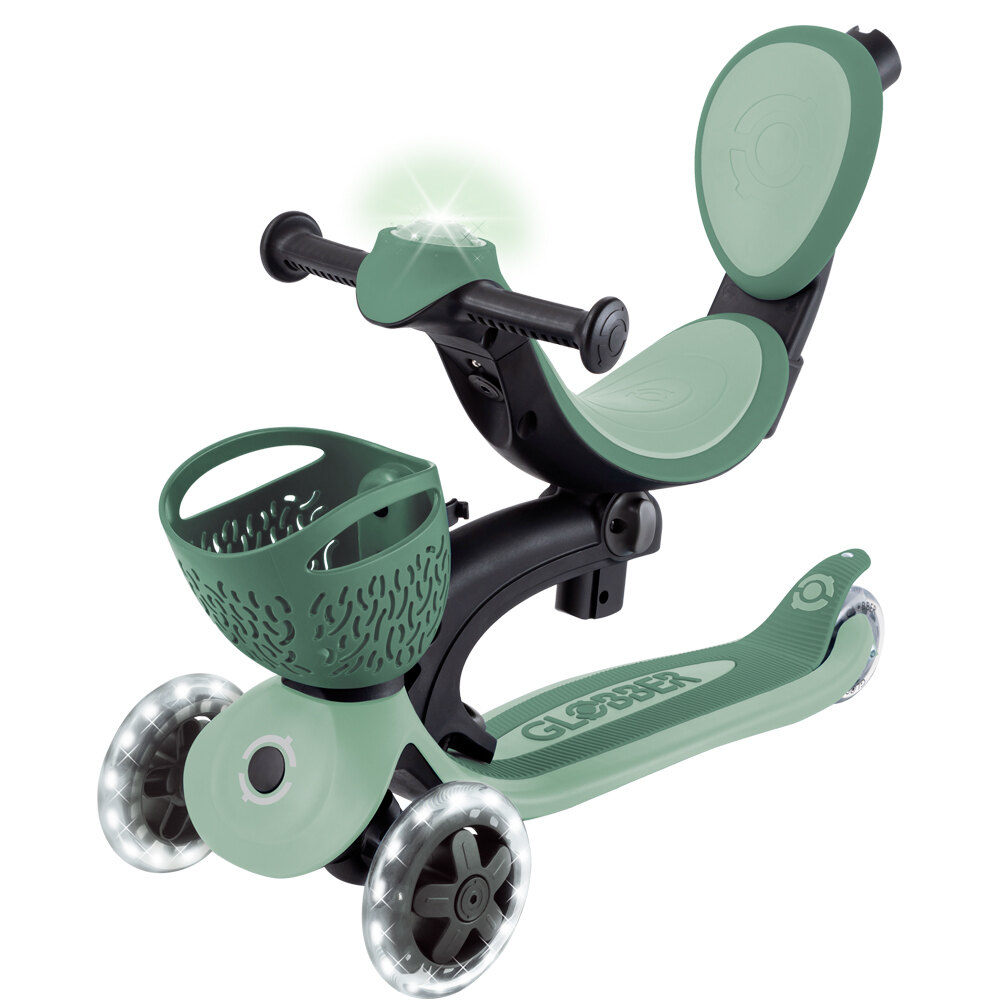Globber patinete Go Up Baby Lights 360 Olive 02