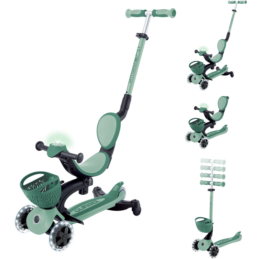 Globber patinete Go Up Baby Lights 360 Olive 04