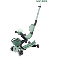 Globber patinete Go Up Baby Lights 360 Olive vista frontal