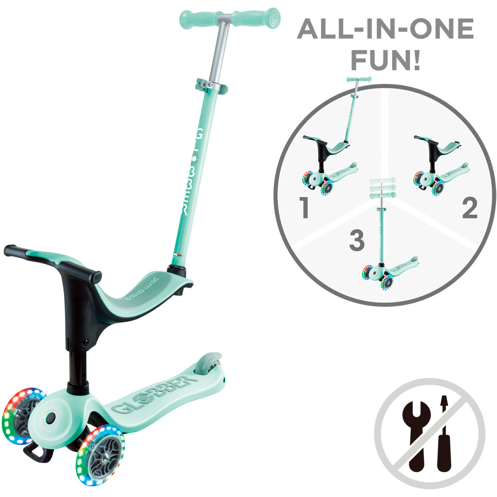 Globber patinete Go Up Sporty luces V2 Menta 09