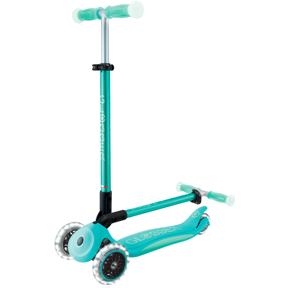 Globber patinete Patinete Elite Glow Lights Mint 03