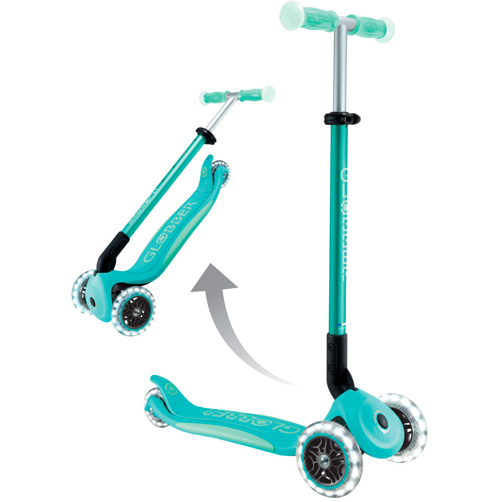 Globber patinete Patinete Elite Glow Lights Mint 07