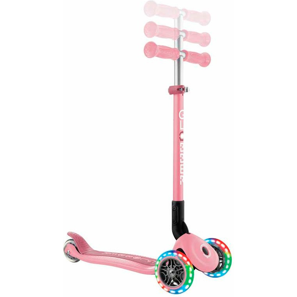 Globber patinete Patinete Primo Foldable Lights Pastel Pink 06