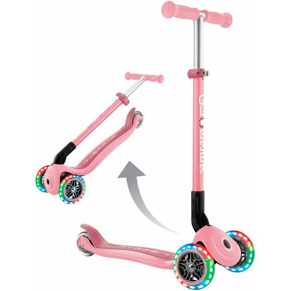 Globber patinete Patinete Primo Foldable Lights Pastel Pink 09