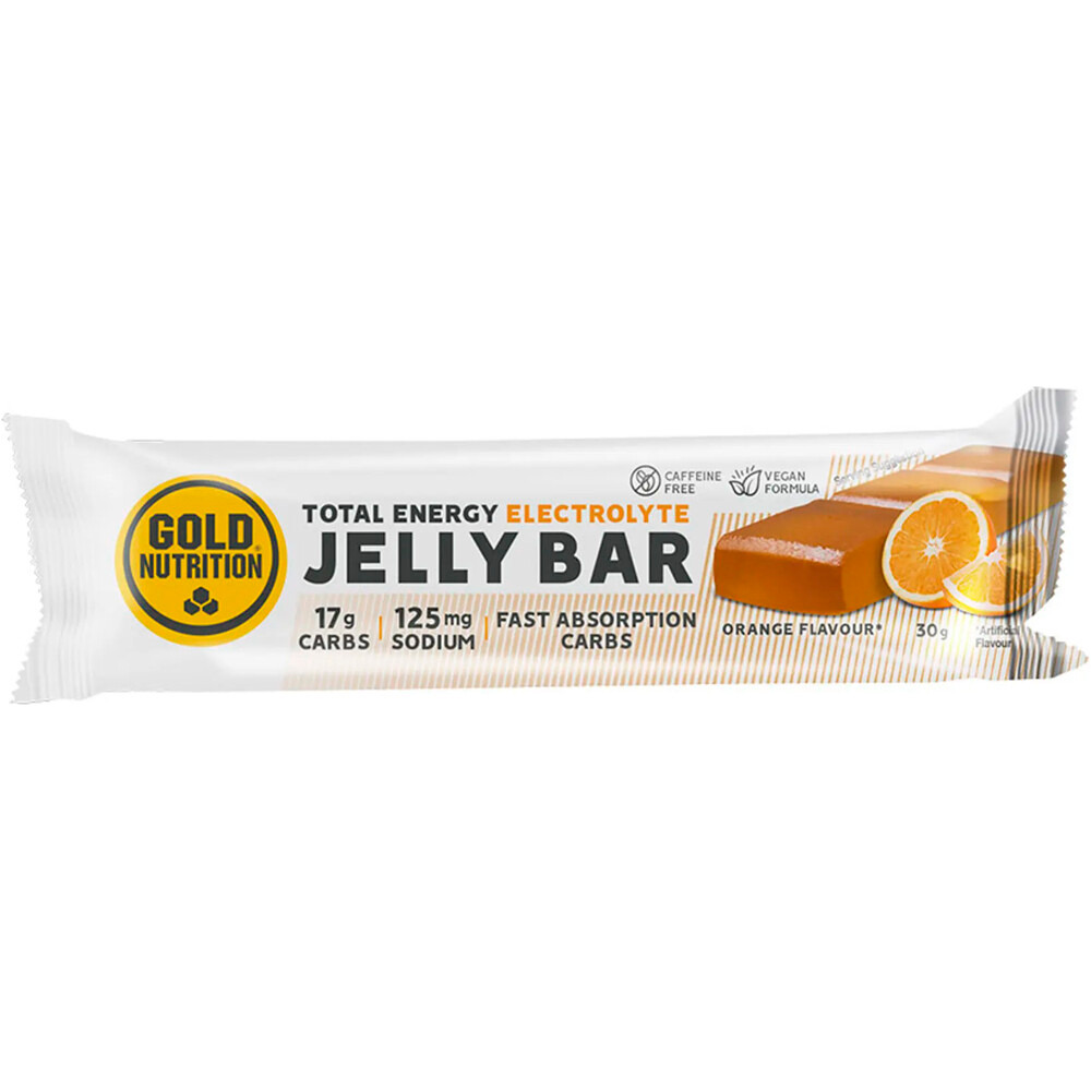Gold Nutrition barritas energéticas CAJA_JELLY BAR ELECTROLYTE ORANGE - 30 G 01