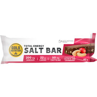 Gold Nutrition barritas energéticas ENDURANCE SALT BAR CHOCO ANACA ARAND 40G vista frontal
