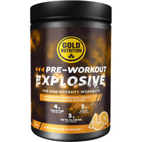 Gold Nutrition Bebidas Energeticas PRE-WORKOUT EXPLOSIVE ORANGE -1 KG vista frontal