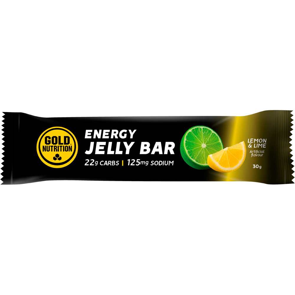 Gold Nutrition Gelatinas JELLY BAR ELECTROLYTE LIMA-LIMN  - 30 G vista frontal