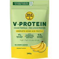 Gold Nutrition Vegano V-PROTEIN BANANA - 240 G vista frontal