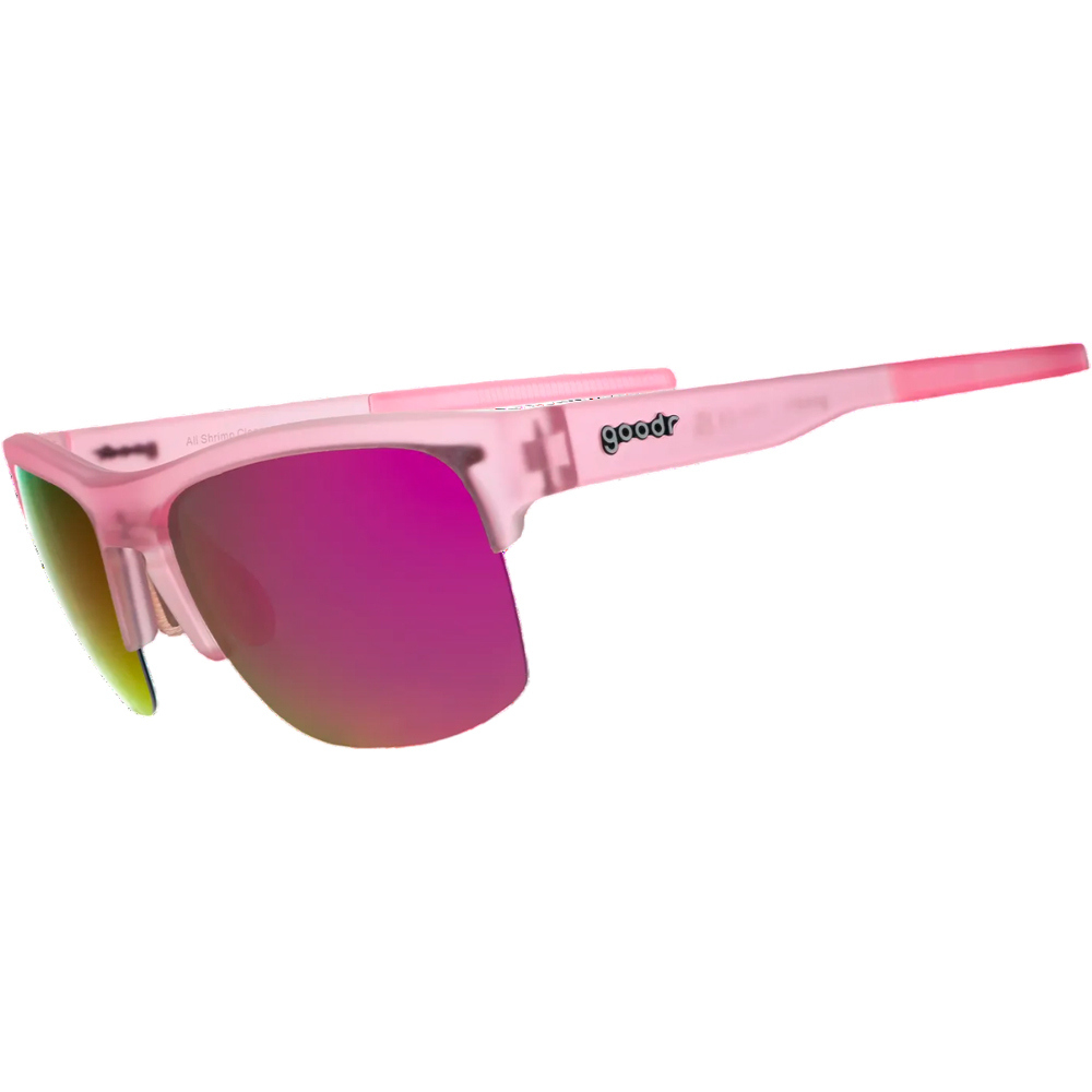 Goodr gafas deportivas All Shrimp Cleanse vista frontal