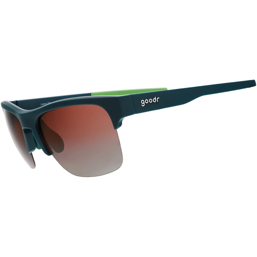 Goodr gafas deportivas Lawn Mower Drag Race vista frontal