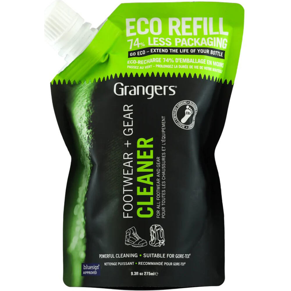 Grangers artículos limpieza montaña Footwear + Gear Cleaner Eco Refill vista frontal