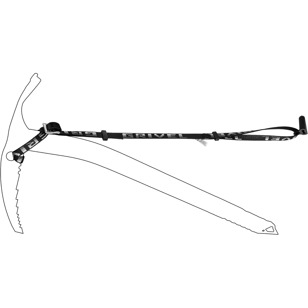 Grivel accesorio montaña LONG LEASH EVO dragonera con protector d vista frontal