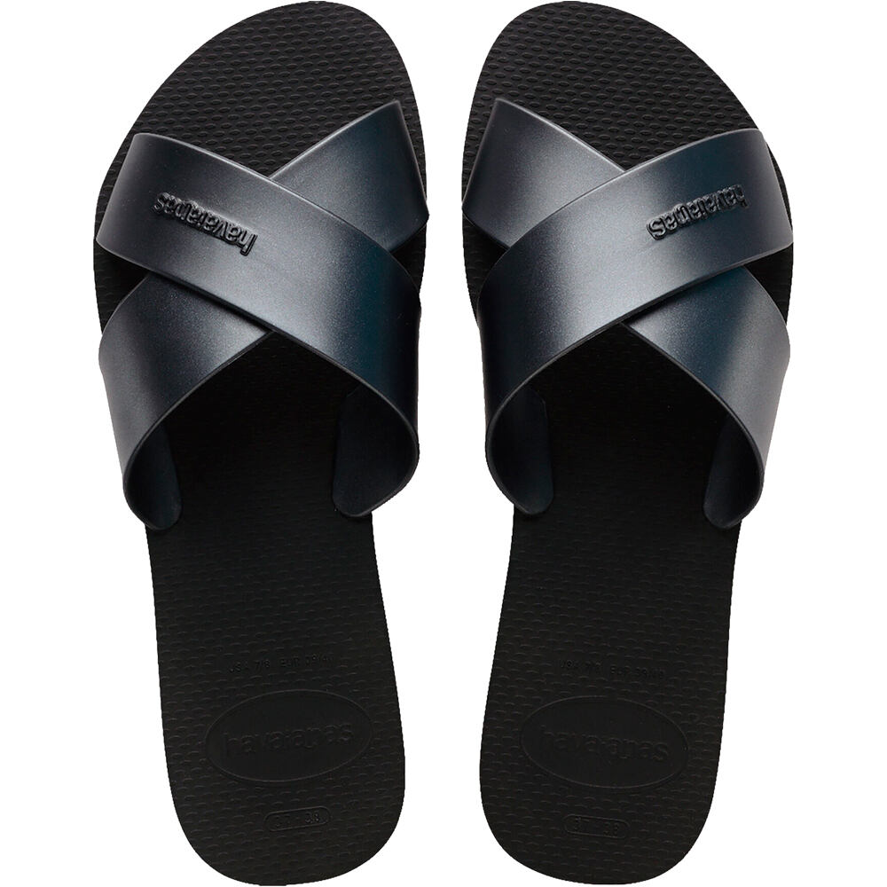 Havaianas chanclas mujer HAV. AQUA METALLIC lateral exterior