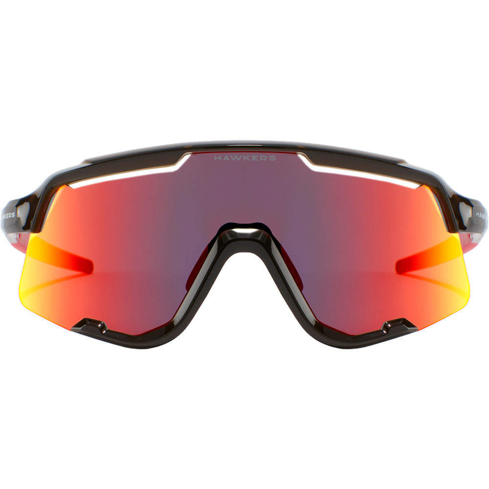 Hawkers gafas ciclismo POWER MARRON TRANSPARENTE BRILLO - ROJO RUBI 01