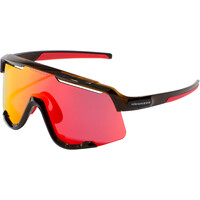 Hawkers gafas ciclismo POWER MARRON TRANSPARENTE BRILLO - ROJO RUBI vista frontal